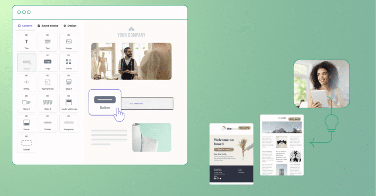 Drag-and-drop builder for emails and pages