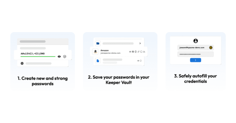 Store passwords, files, cards securely