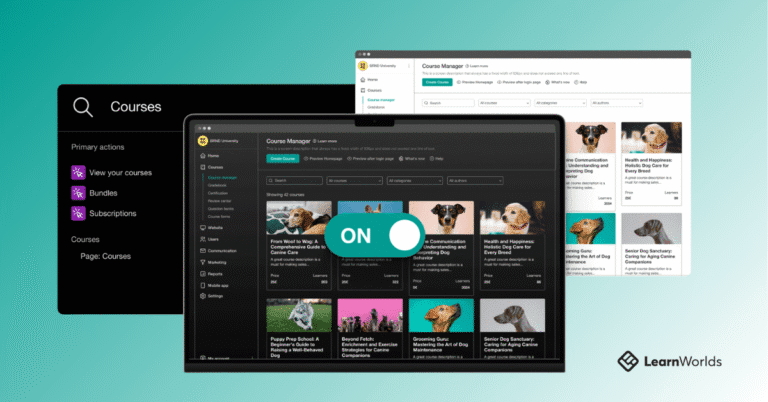 Create interactive courses with video & quizzes