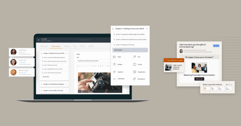 Drag-and-drop builder with AI-powered tools