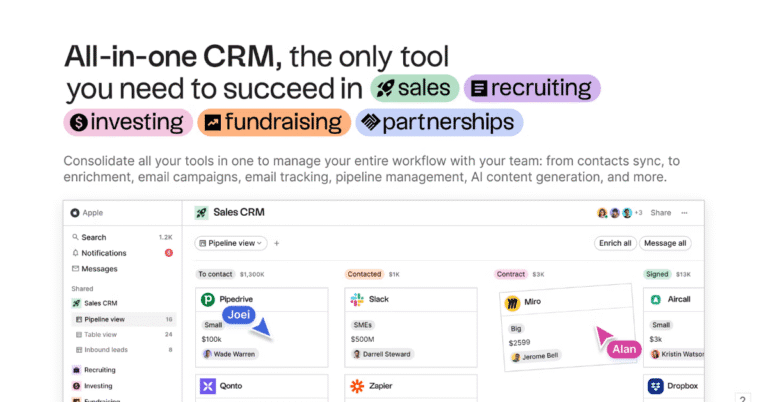 Capture and enrich contacts with one click