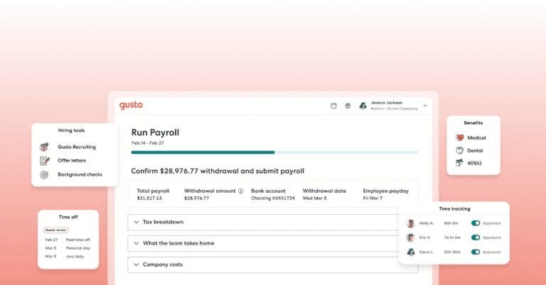 Streamline payroll, taxes, and compliance automatically