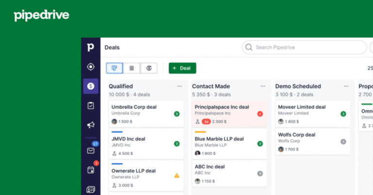 Visual pipeline lets you prioritize deals easily