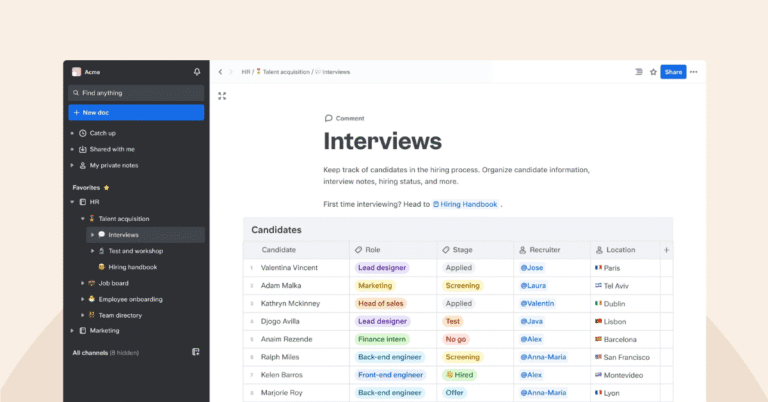 Organize knowledge through flexible views